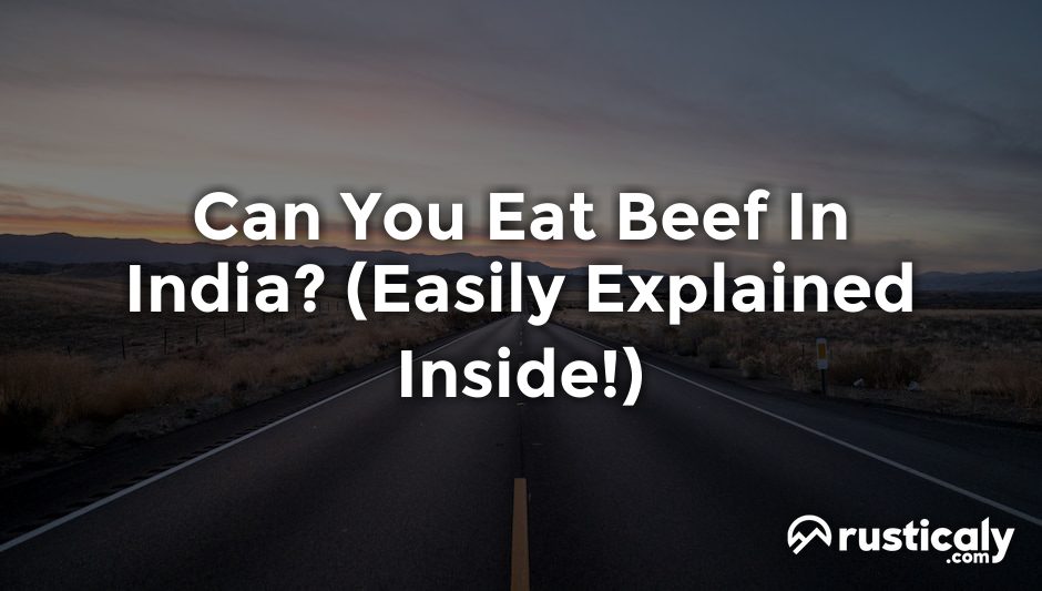 can you eat beef in india