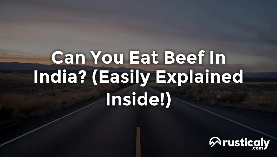 can you eat beef in india