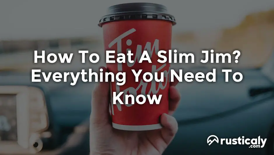 how to eat a slim jim