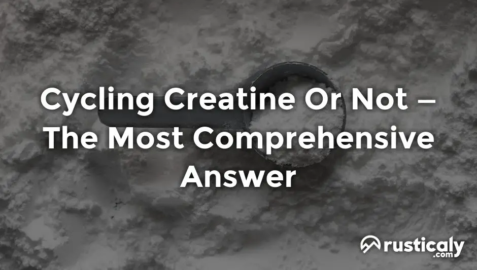 cycling creatine or not