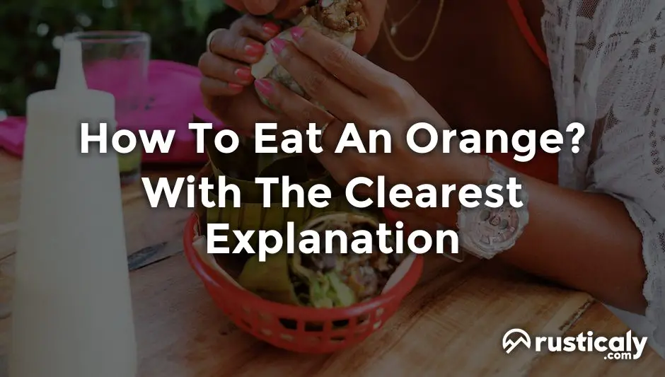 how to eat an orange