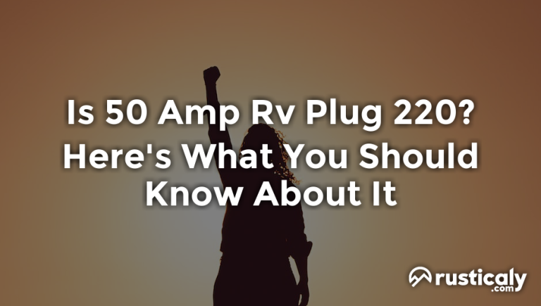 is 50 amp rv plug 220