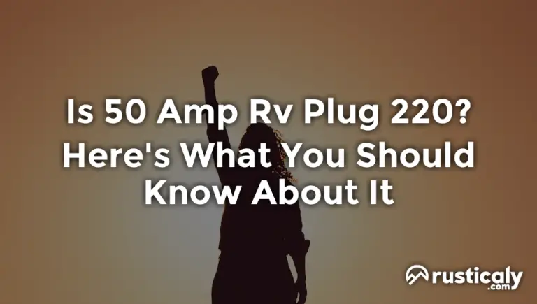 is 50 amp rv plug 220