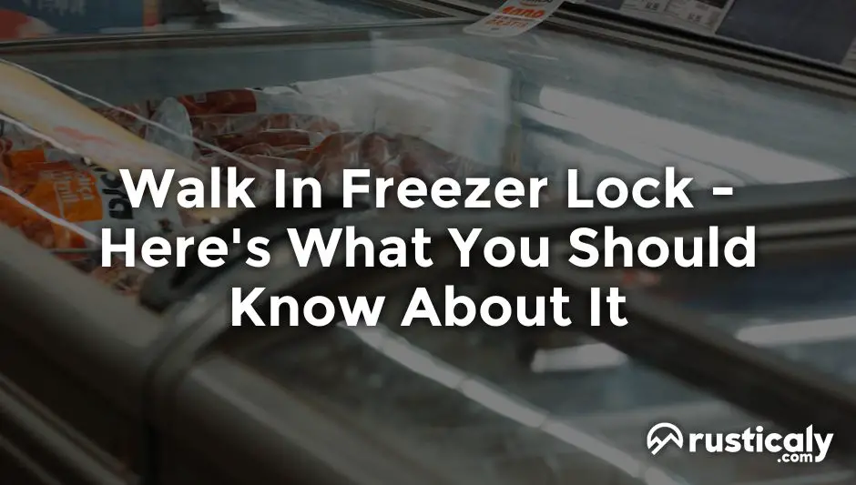 walk in freezer lock