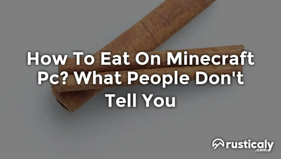 how to eat on minecraft pc