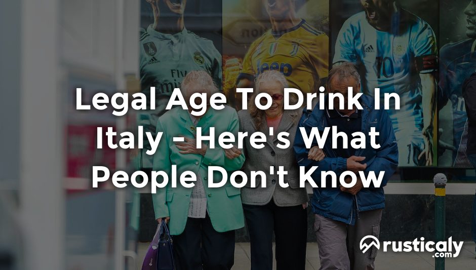 legal age to drink in italy