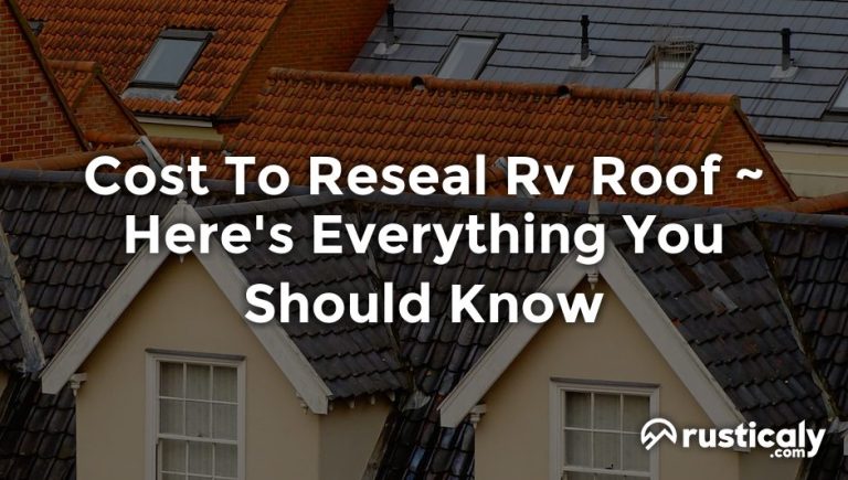 cost to reseal rv roof