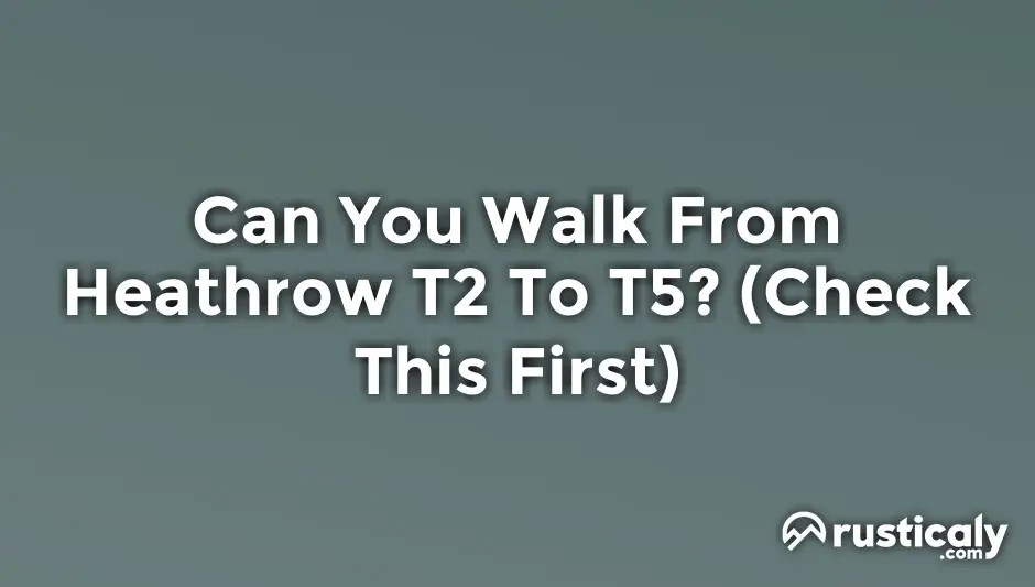 can you walk from heathrow t2 to t5
