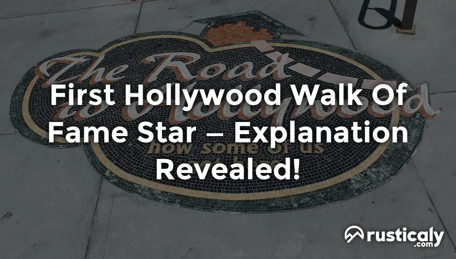first hollywood walk of fame star