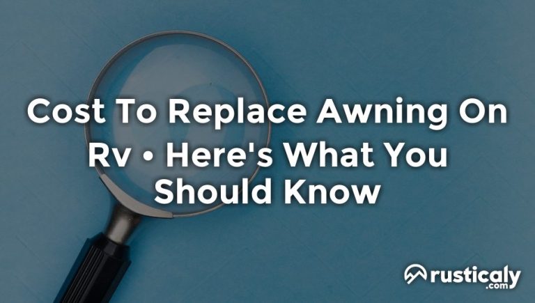 cost to replace awning on rv