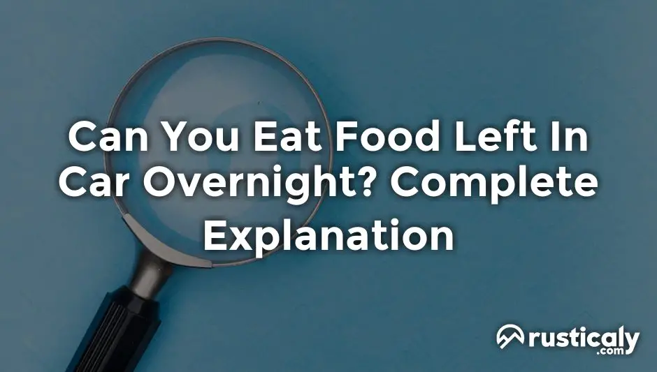 can you eat food left in car overnight