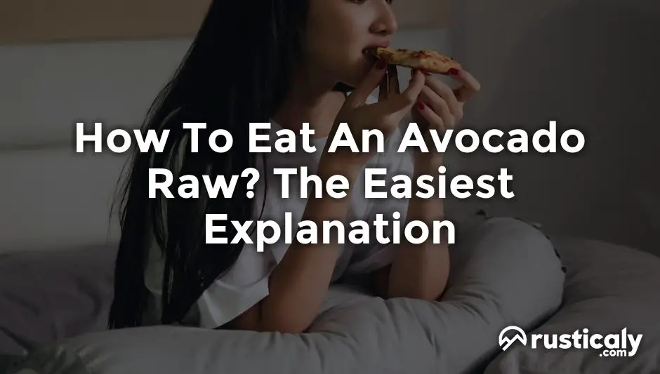 how to eat an avocado raw