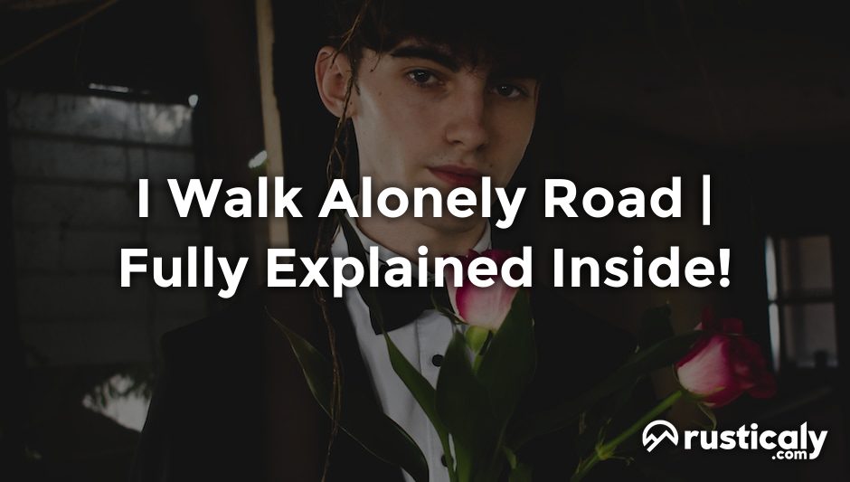 i walk alonely road