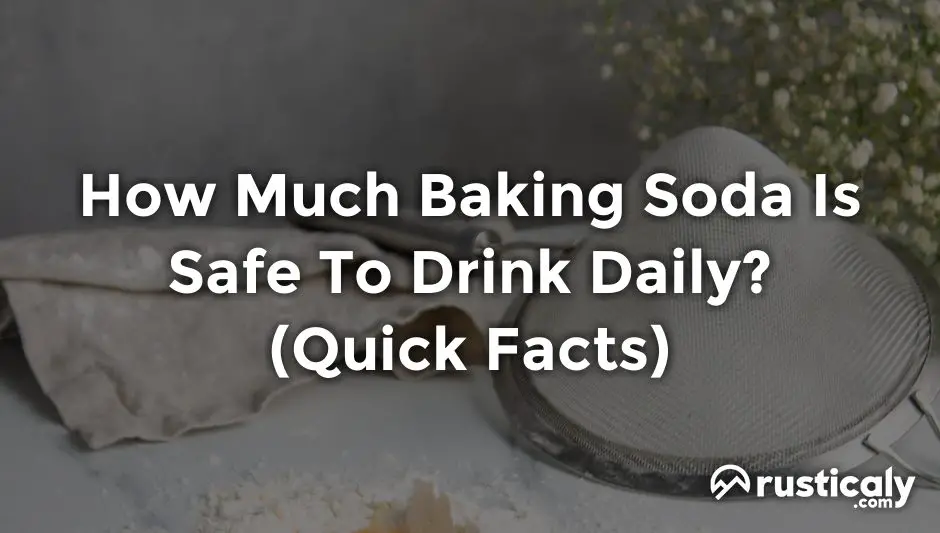 how much baking soda is safe to drink daily