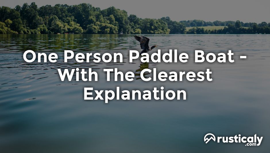one person paddle boat