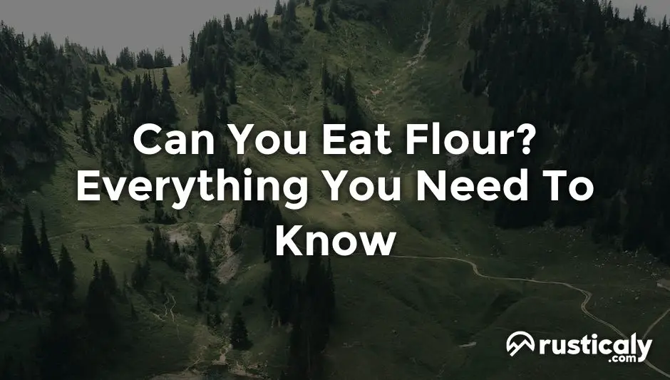 can you eat flour
