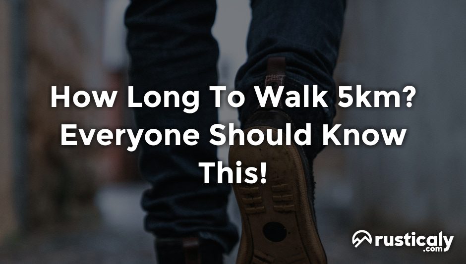 how long to walk 5km