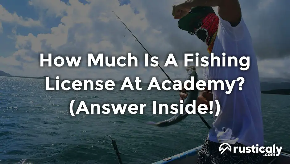 how much is a fishing license at academy