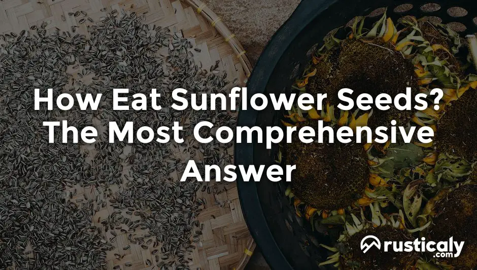 how eat sunflower seeds