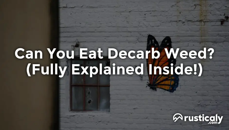 can you eat decarb weed