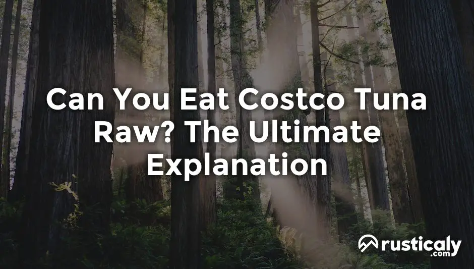 can you eat costco tuna raw