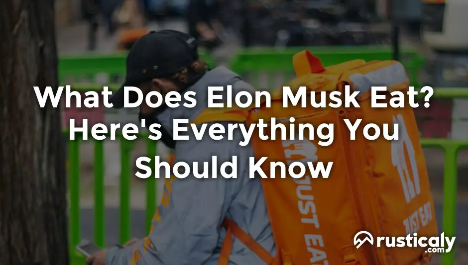 what does elon musk eat