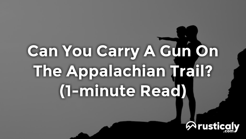 can you carry a gun on the appalachian trail