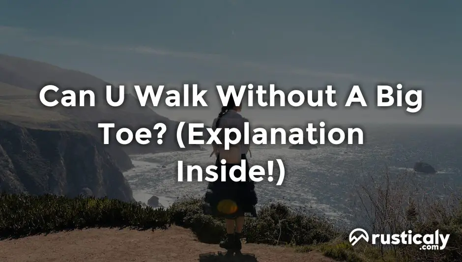 can u walk without a big toe