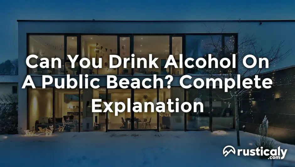 can you drink alcohol on a public beach