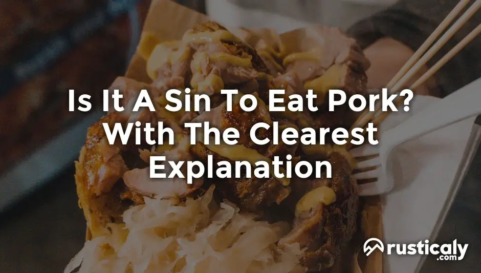 is it a sin to eat pork