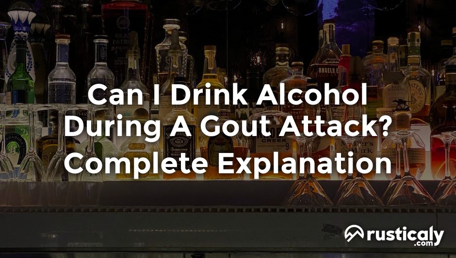 can i drink alcohol during a gout attack