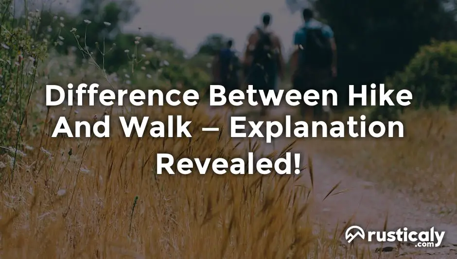 difference between hike and walk