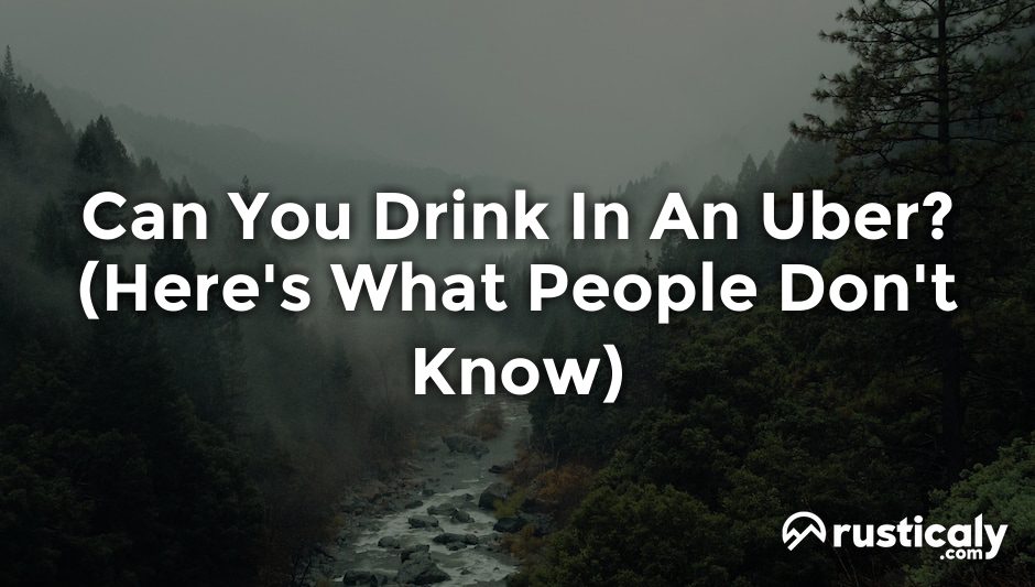 can you drink in an uber