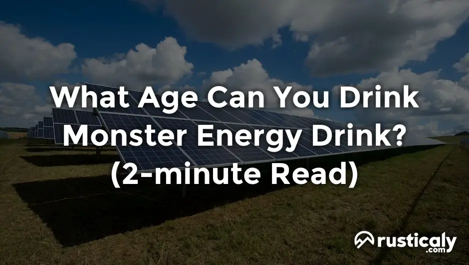 what age can you drink monster energy drink