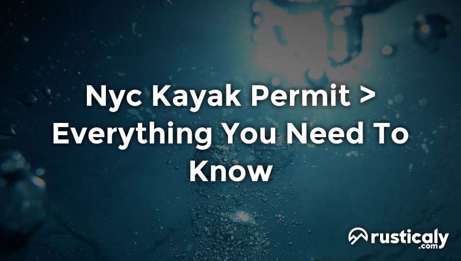 nyc kayak permit