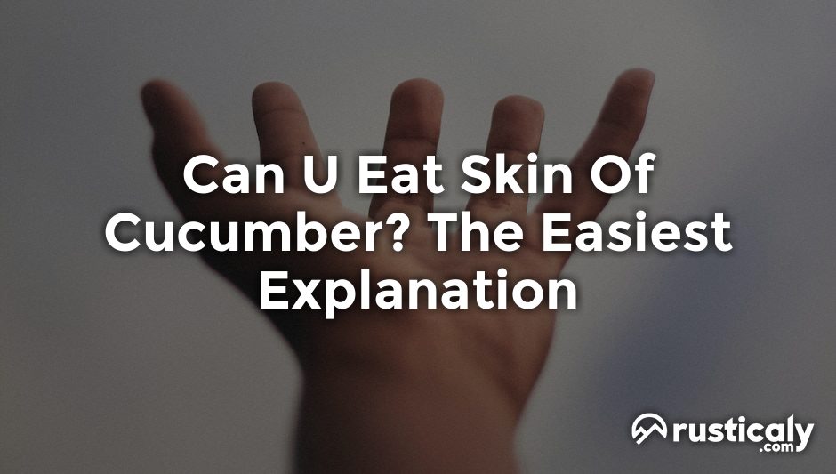can u eat skin of cucumber