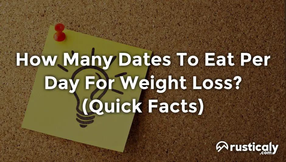 how many dates to eat per day for weight loss