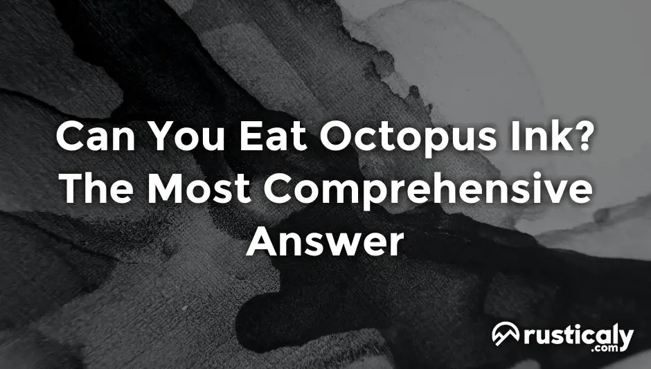 can you eat octopus ink