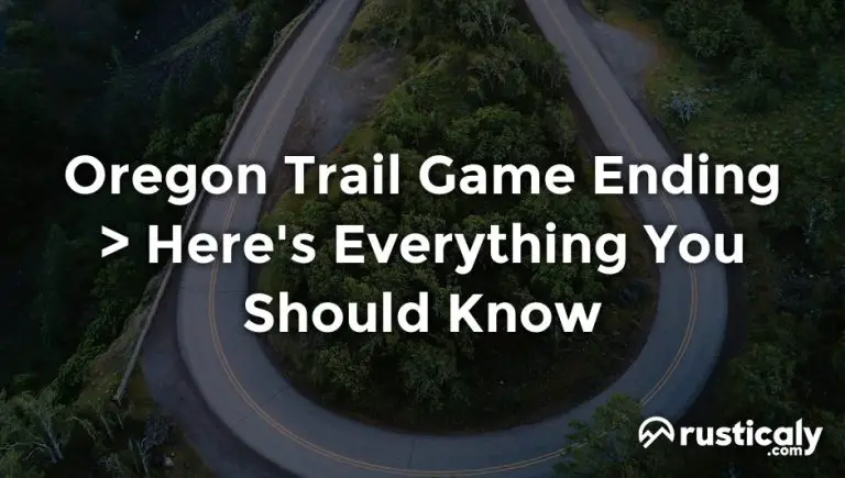 oregon trail game ending