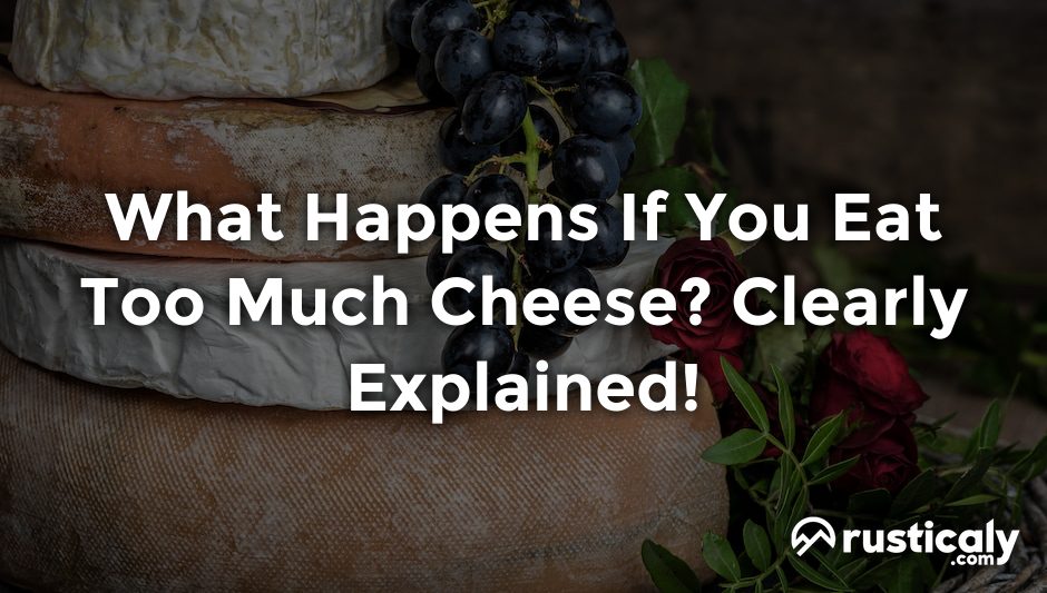 what happens if you eat too much cheese
