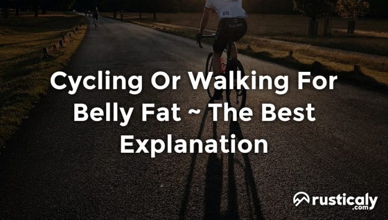 cycling or walking for belly fat