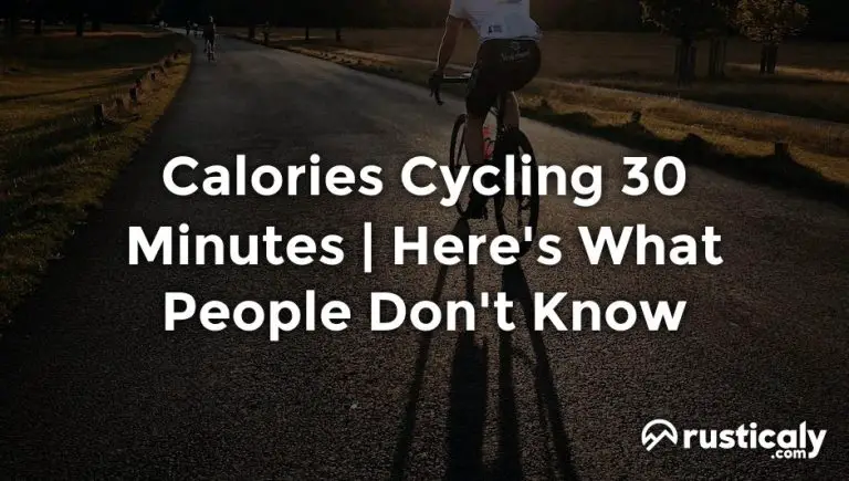 calories cycling 30 minutes