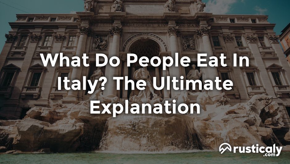 what do people eat in italy