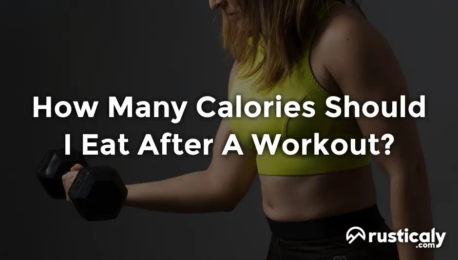 how many calories should i eat after a workout