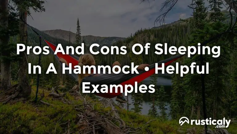 pros and cons of sleeping in a hammock