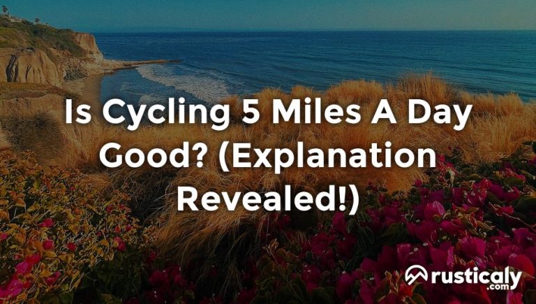 is cycling 5 miles a day good
