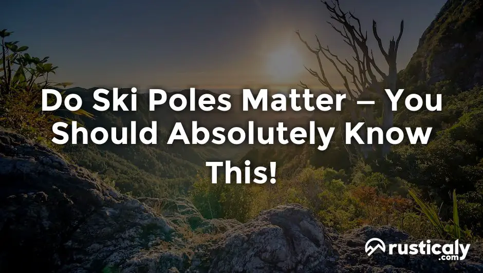 do ski poles matter