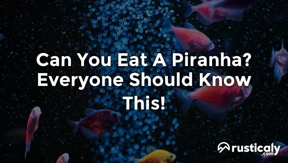 can you eat a piranha