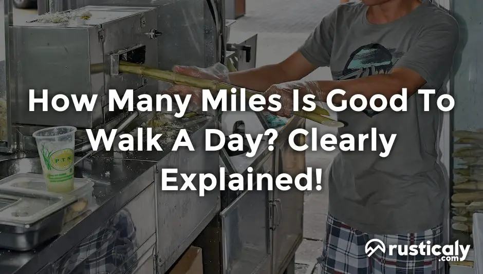 how many miles is good to walk a day