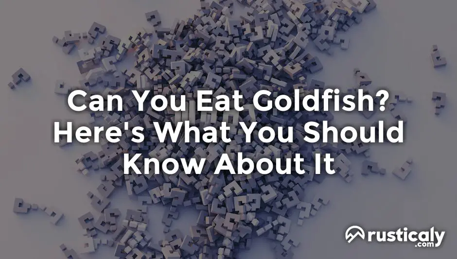 can you eat goldfish